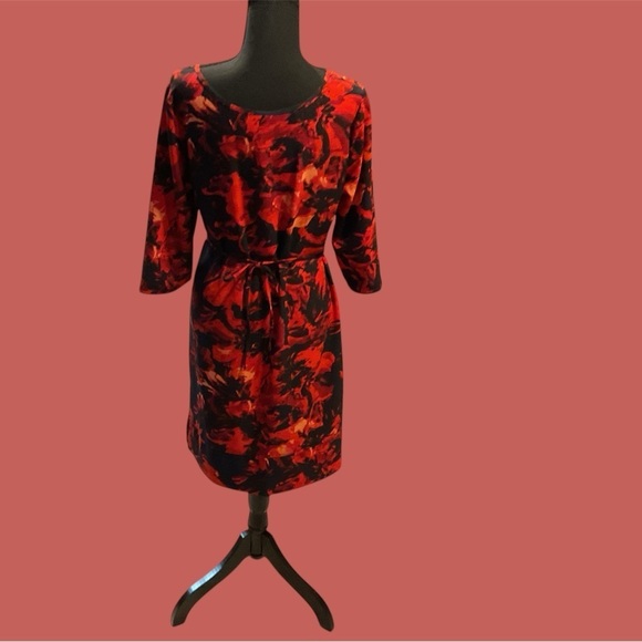 MERONA WOMENS SIZE SMALL PETITE 3/4 SLEEVE CAREER DRESS GENTLY WORN - Picture 2 of 3